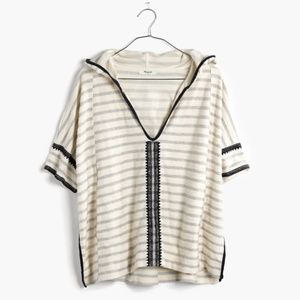 Madewell Embroidered Hoodie Sweatshirt M/L